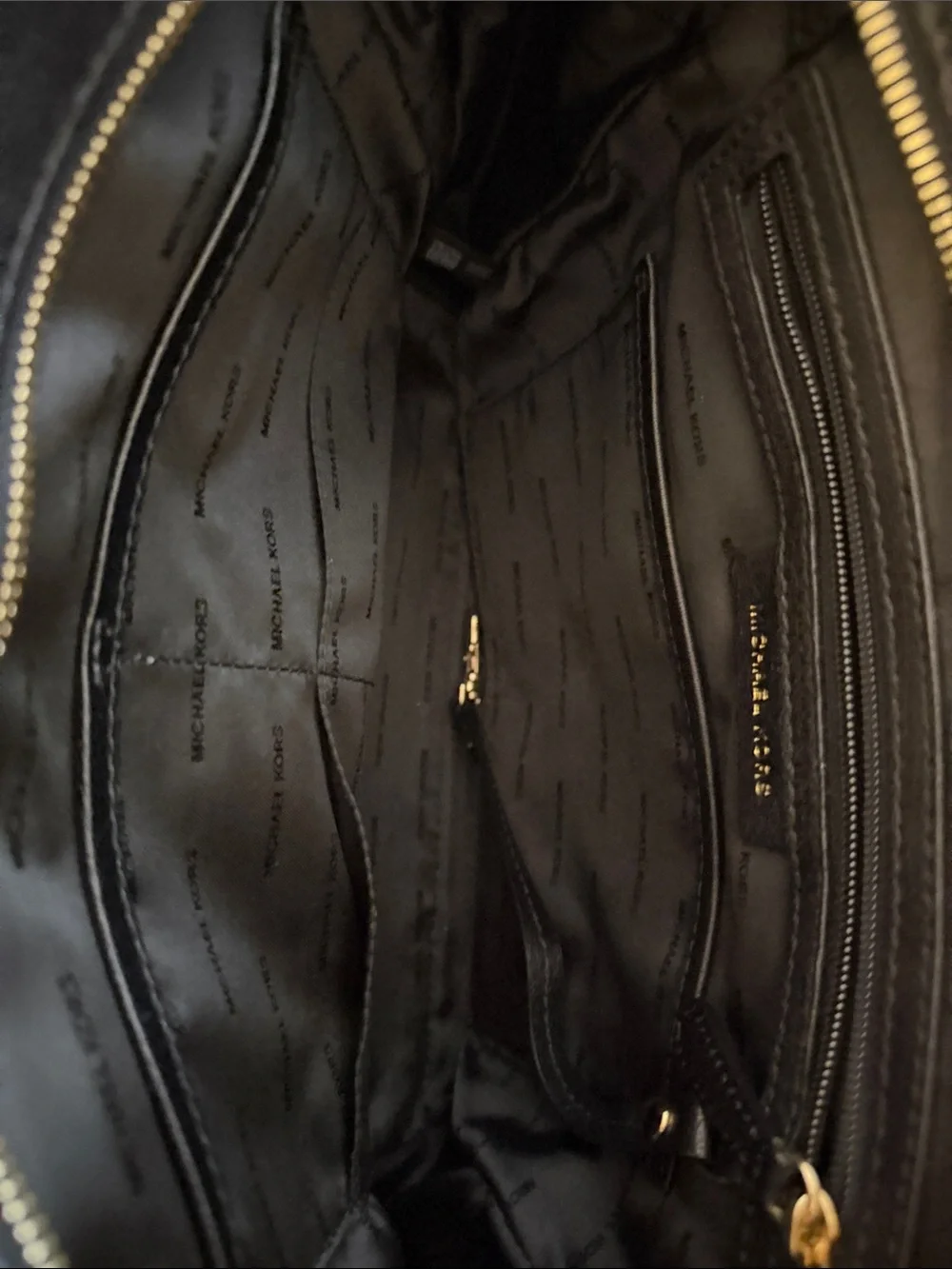 MICHAEL Michael Kors Hamilton Black Pebbled Leather Satchel Bag size medium